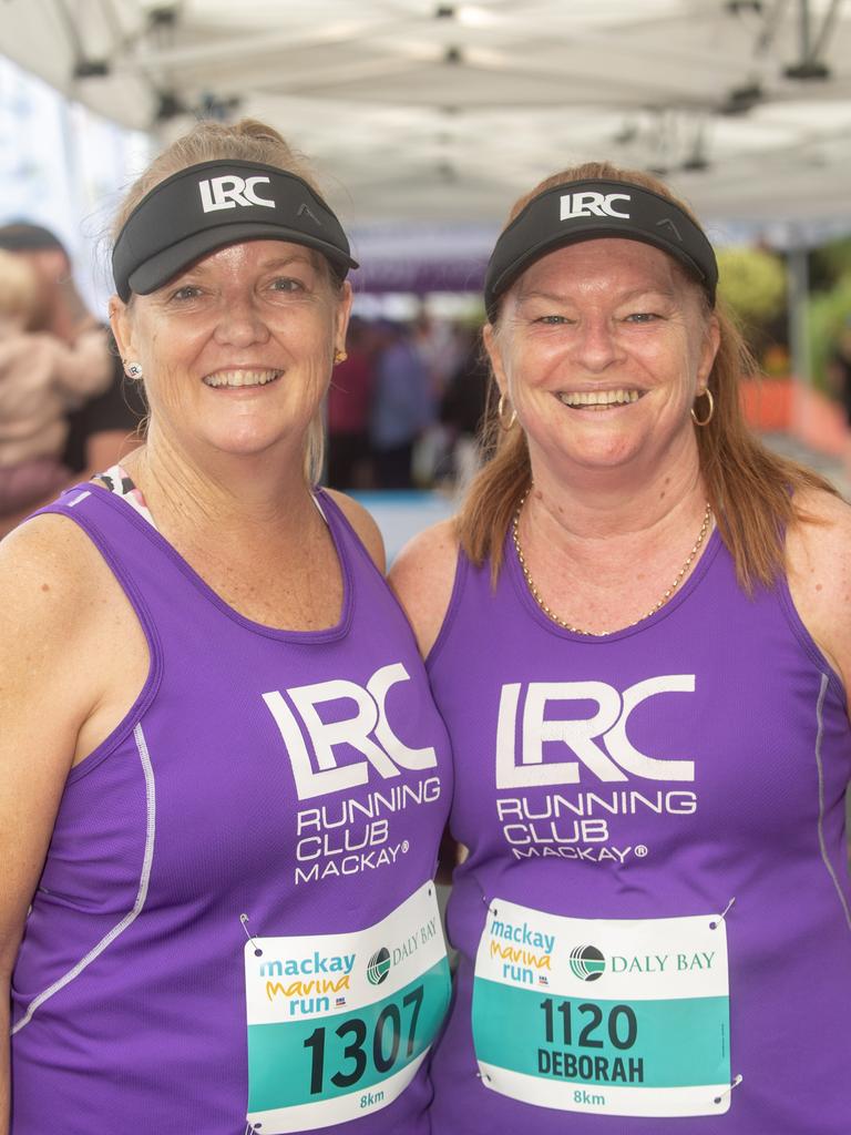 Karen Nitz and Deborah Minter at Mackay Marina Run Sunday 4 June 2023 Picture: Michaela Harlow
