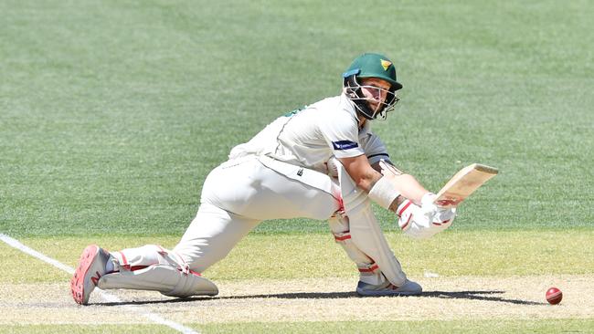 Matthew Wade was promoted up the order and continued his impressive runscoring. Picture: AAP