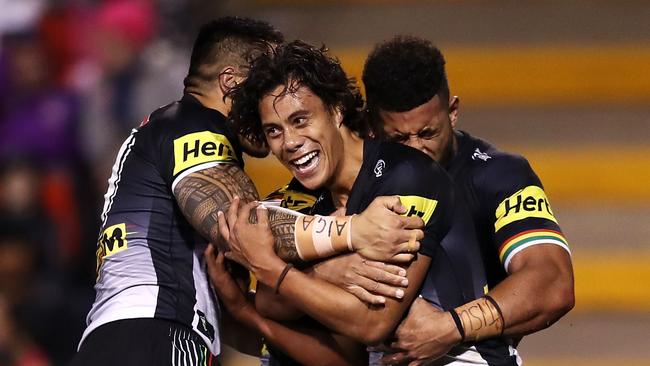 Luai and Cleary played much of their junior footy together. Photo by Mark Kolbe/Getty Images.