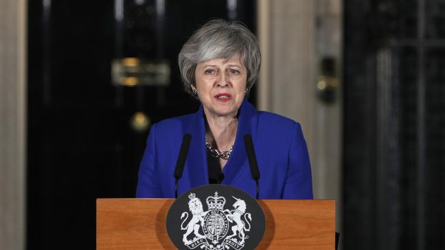 Theresa May faces the cameras after narrowly defeating the no confidence motion. Picture; Getty Images.