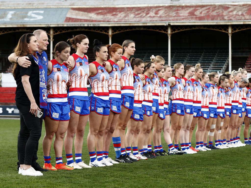 The AFL has made the decision to remove the minute’s silence for the AFLW’s Indigenous Round. Picture: Darrian Traynor/Getty Images