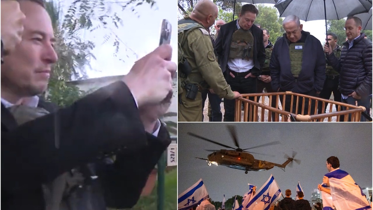 Бизнесмен-миллиардер Илон Маск посещает кибуц, пострадавший от ХАМАСа, и поддерживает Биньямина Нетаньяху в уничтожении террористической группировки