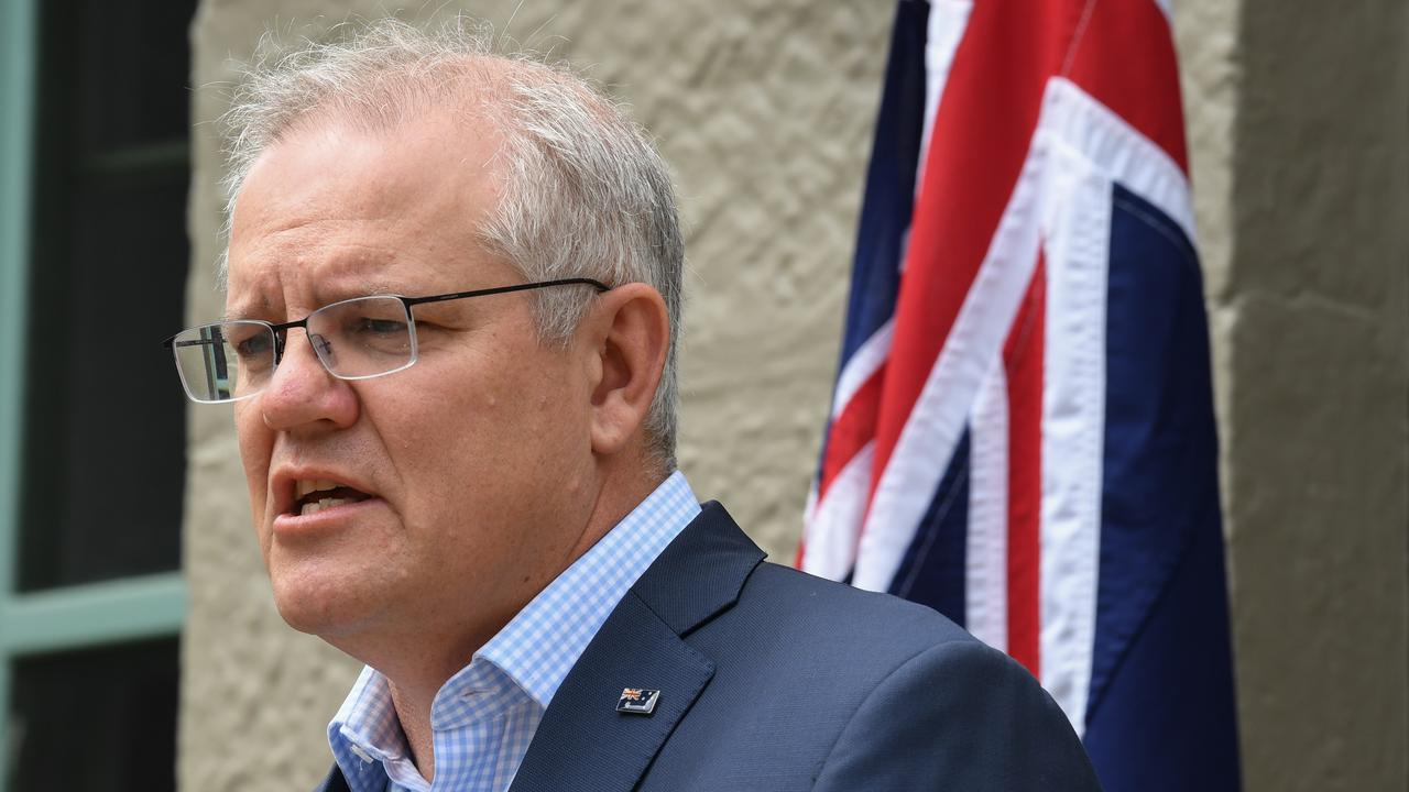 Australian Prime Minister Scott Morrison congratulates President-elect Joe Biden on becoming the 46th President of the United States of America. Picture: James D. Morgan/Getty Images