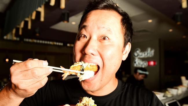 Sushi Kiyo opened in Central Village. Owner Graham Ryu with the dish 'Ebi Fri. and Avo'