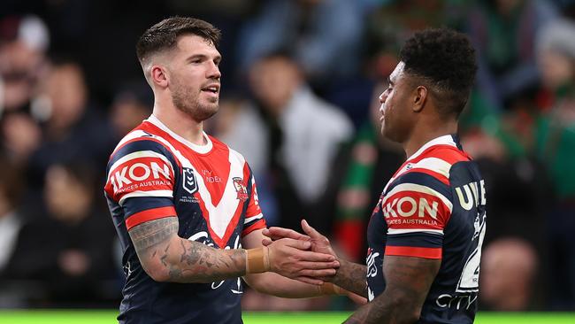 Oliver Gildart (L) has signed with the Dolphins. Picture: Cameron Spencer/Getty