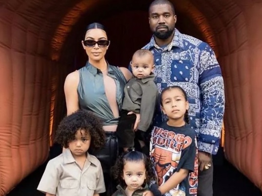 The reality star shares North, Saint, Chicago and Psalm with ex Kanye West. Picture: Kim Kardashian/Instagram