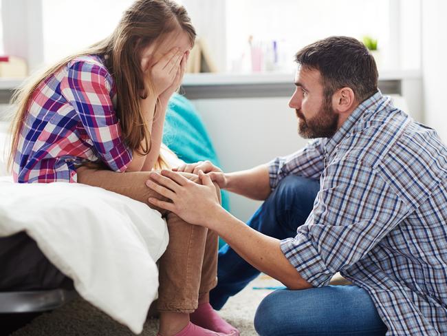 Parent and child conversations. For Kids News and Hibernation. iStock image