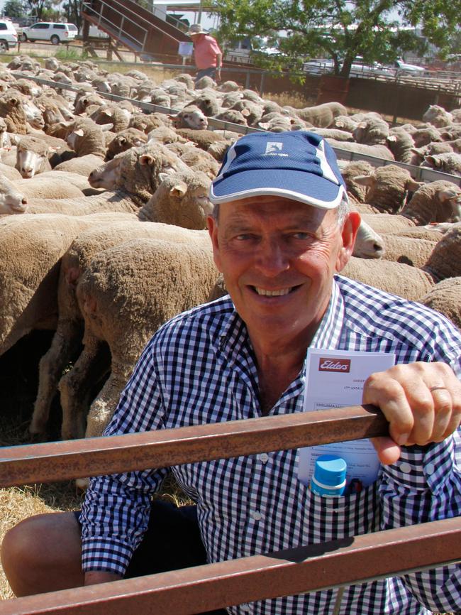 Andrew Facey at Jerilderie sheep sale in 2019. Picture: File