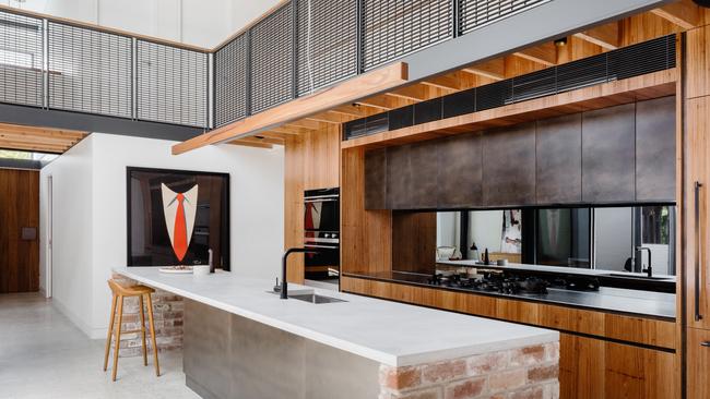 The open-plan kitchen where guests can gather. Image: Katherine Lu.