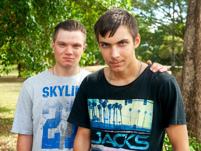 Ruslan, 18, and Volodymyr Zubenko, 15, have moved to Mackay, Queensland, from Tsyrkuny village near Kharkiv, Ukraine. Picture: Michaela Harlow