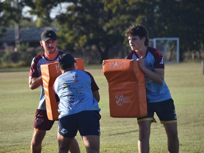 CQ Capras under-16, under-18, under-21 and senior men training at Kettle Park, Rockhampton, on December 3, 2022.