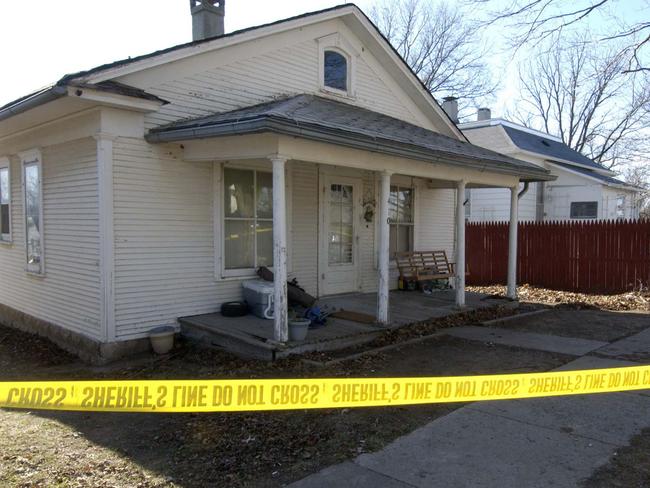 The house in Skidmore, Missouri, where Bobbie Jo Stinnett was murdered.