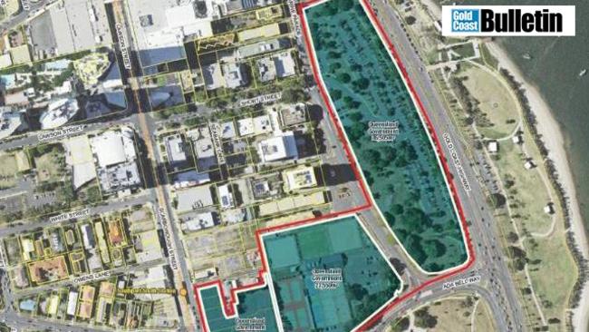 The proposed area for the Gold Coast's second casino. Photo: Gold Coast City Council