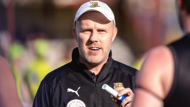 Tigers coach Trent Baumeler. Picture: Linda Higginson