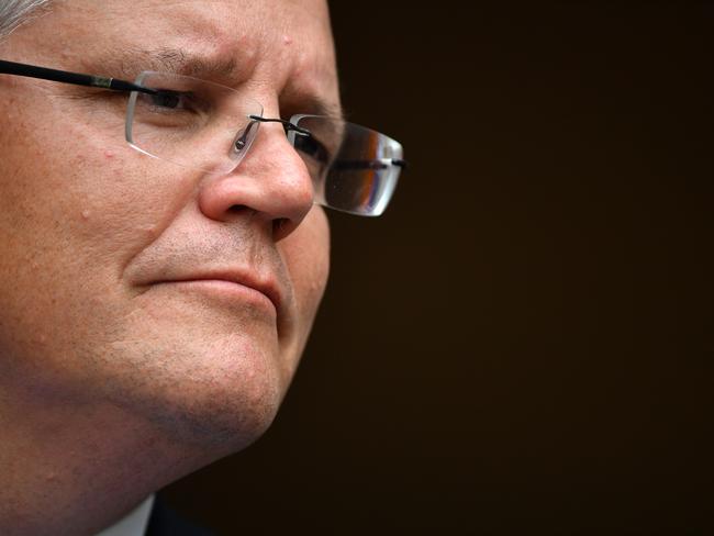 Prime Minister Scott Morrison at a press conference at Parliament House in Canberra, Thursday, January 9, 2020. (AAP Image/Mick Tsikas) NO ARCHIVING