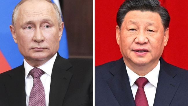 Chinese President Xi Jinping hoped for President Vladmir Putin’s invasion of Ukraine to be a swift success. Picture: Getty Images