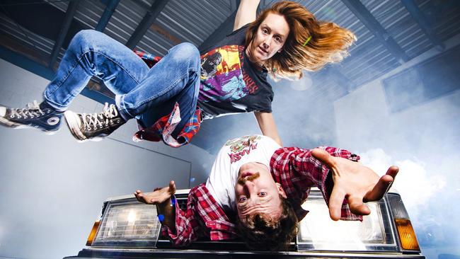 Kate Harman and Michael Smith of The Farm star in Throttle at Brisbane Festival. Picture: Nigel Hallett