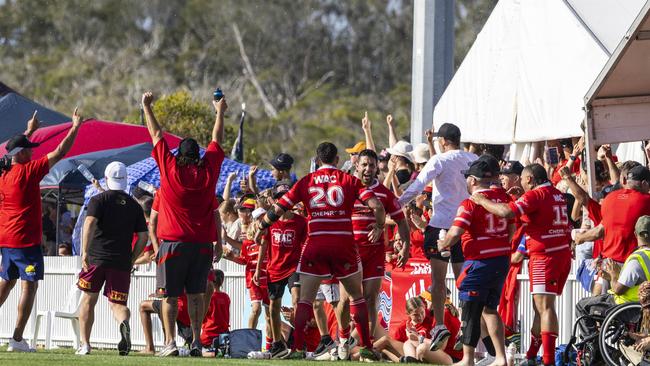 Men's Koori Knockout grand final, Walgett Aboriginal Connection vs Wiradjuri Aboriginal Rivers. Picture: Andrea Francolini