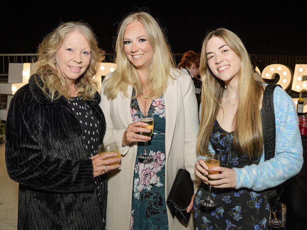 At the Business disAbility Awards of Australia are (from left) Ann Paull, Courtney Carroll and Monique Paull at Edmund Rice Cultural Centre, Saturday, May 17, 2025. Picture: Kevin Farmer
