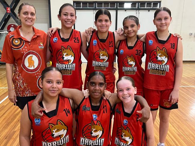 Coach Kirra Hill-Carter of Darwin Dingoes has been nominated for the 2024 NT News Sports Coach of the Year. Picture: Supplied.