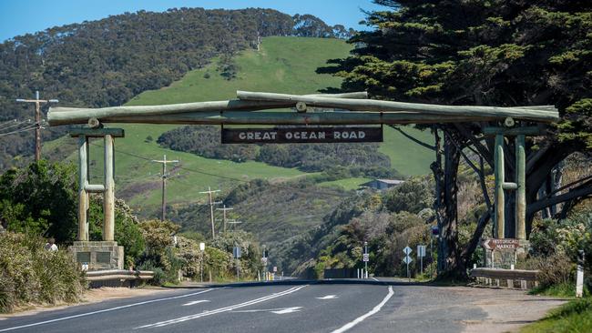 The Great Ocean Road memorial arch. Picture: Jake Nowakowski