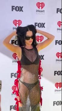 Katy Perry’s see-through outfit at iHeartRadio Awards