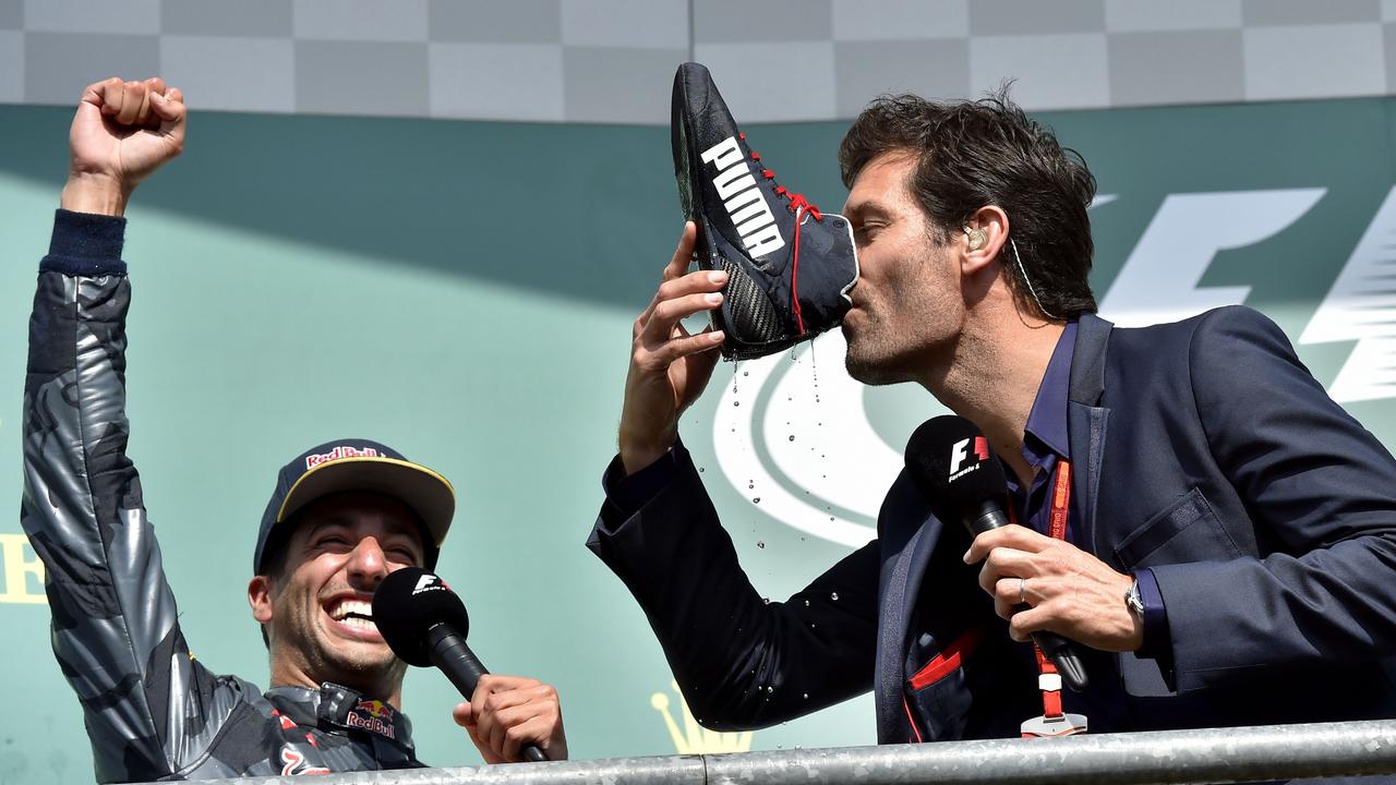 Ricciardo and Webber know each other. Photo: AFP PHOTO / LOIC VENANCE