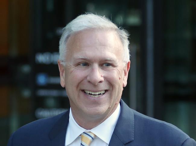 MELBOURNE, AUSTRALIA - NewsWire Photos, APRIL 15, 2024. Apple Fellow, Phill Schiller leaves the Federal court in Melbourne. Picture: NCA NewsWire / David Crosling