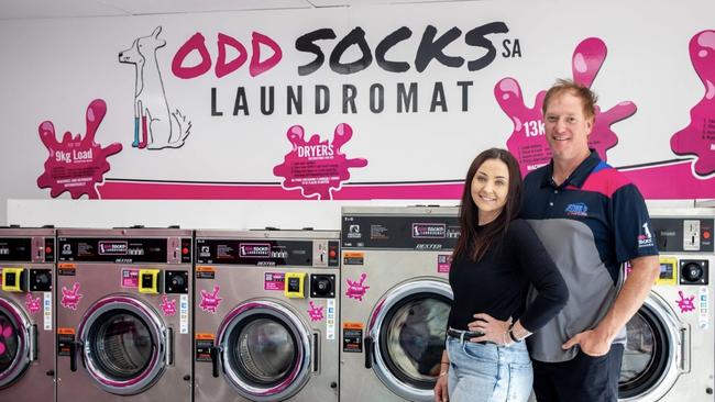 Abbey Marston-Kleemann and Steve Kleemann run Odd Socks Laundromat &amp; Stable Constructions PICTURE: Supplied