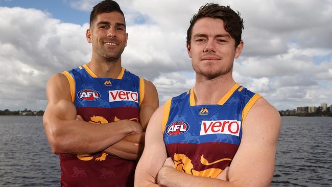 Brisbane recruits Marcus Adams and Lachie Neale.