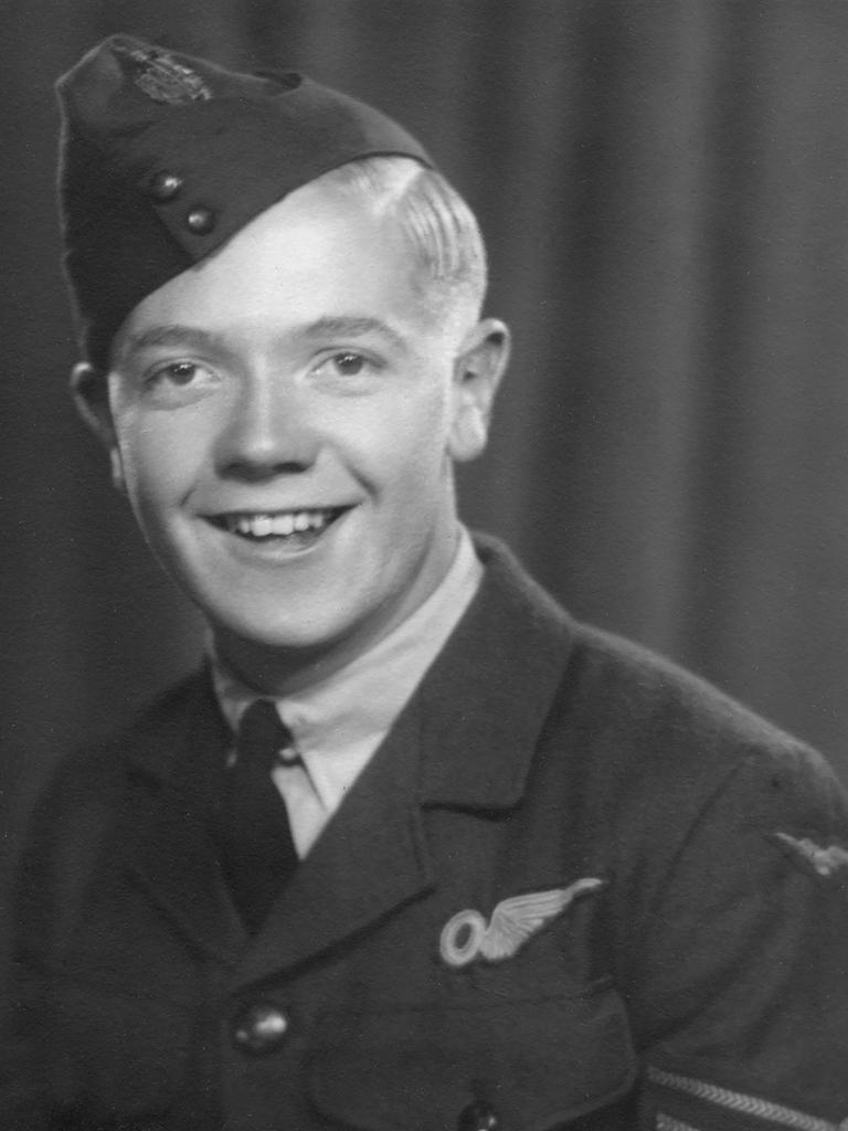 RAAF Warrant Officer John Benjamin Burrows, pictured at age 19.