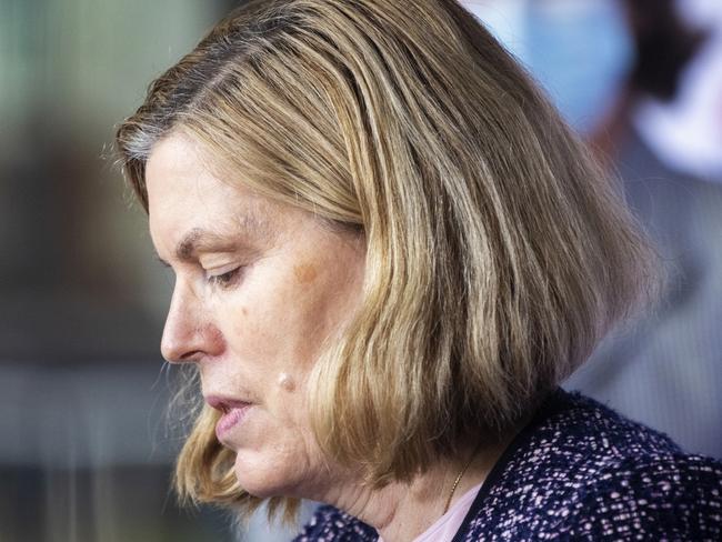 NSW Chief Health Officer Dr Kerry Chant speaks to reporters. Picture: Getty Images.