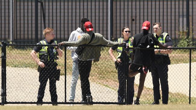 African youth outside The Ecoville Community Park in Tarneit.