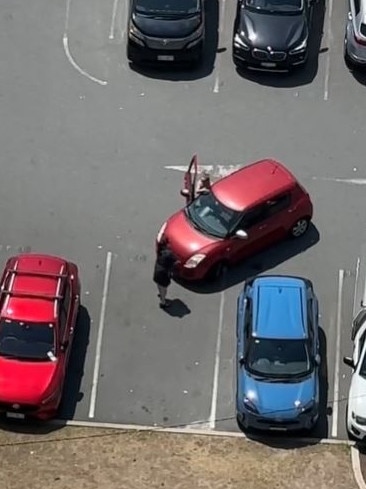 The woman refused to move from the vacant car space. Picture: TikTok@grace_esma_iris