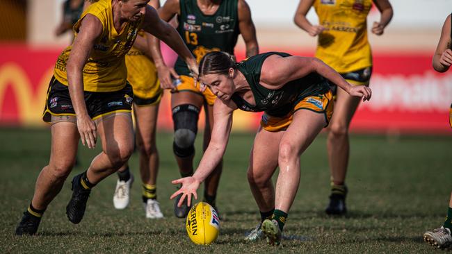 Jo Miller in the St Mary's vs Nightcliff 2023-24 NTFL women's prelim final. Picture: Pema Tamang Pakhrin