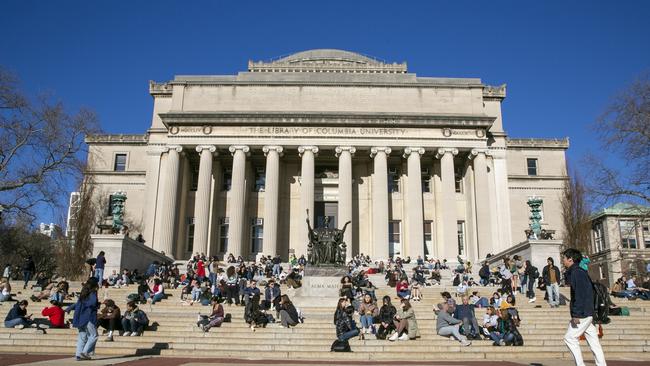 The Columbia University campus in New York. Picture: AP.