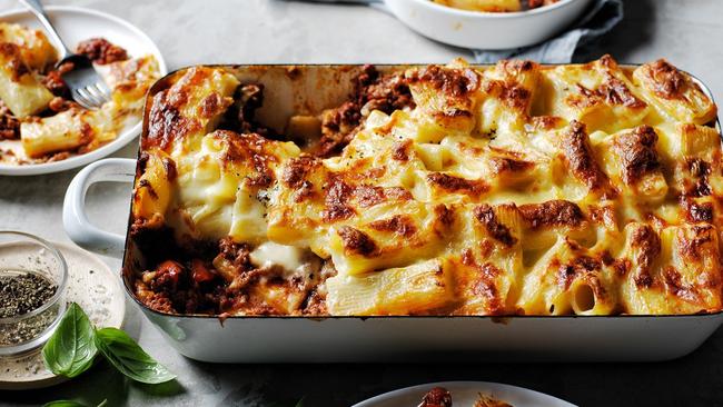 Mac 'n' cheese lasagne – yum!