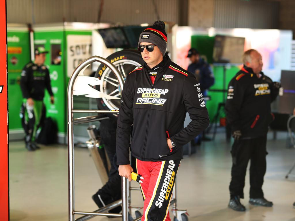 2019 Supercheap Auto Bathurst 1000, Virgin Australia Supercars Championship. #55 Supercheap Auto Racing Chaz Mostert, Ford Mustang GT before the morning practise session. Picture Rohan Kelly