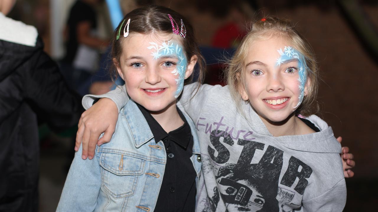 Chelsea Doorley and Aaliyah Palmer at the Stanthorpe Blue Light Disco on Friday, June 2.