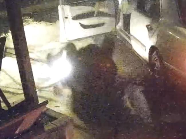 The bumbling arsonist set himself on fire during the attack. Picture: Victoria Police
