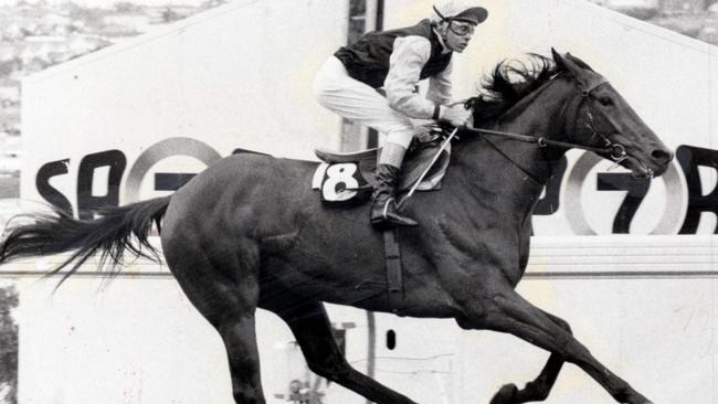 Dulcify bolts away with the 1979 Cox Plate. Picture: News Corp