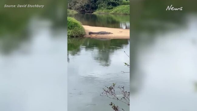 'F**kin stupid man’ filmed fishing in wrong spot