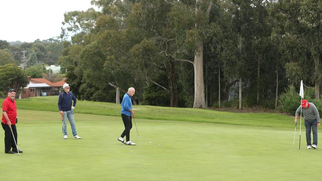 Ringwood Golf Course is booked out until early next week. Picture: Hamish Blair