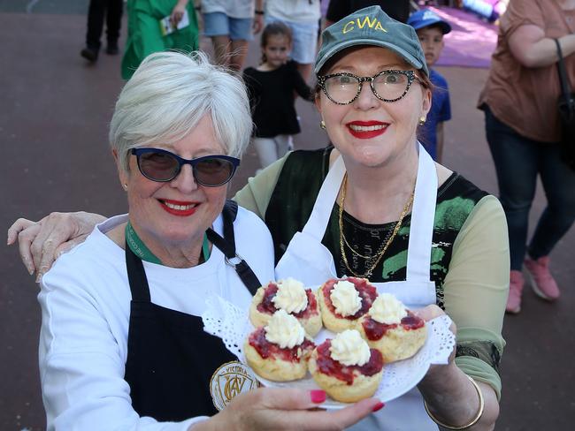 Royal Melbourne Show,   CWA pavilion, R-L:  Robyn Johnston, from Cape Schanck, Joanne Alderman, Deputy State President, from Paynersville,   Picture Yuri Kouzmin