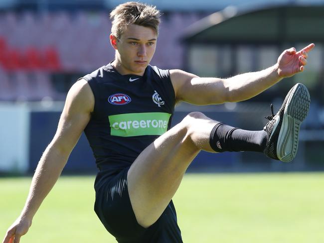 Patrick Cripps at Carton football training. Friday, April 6. 2016. Picture: David Crosling