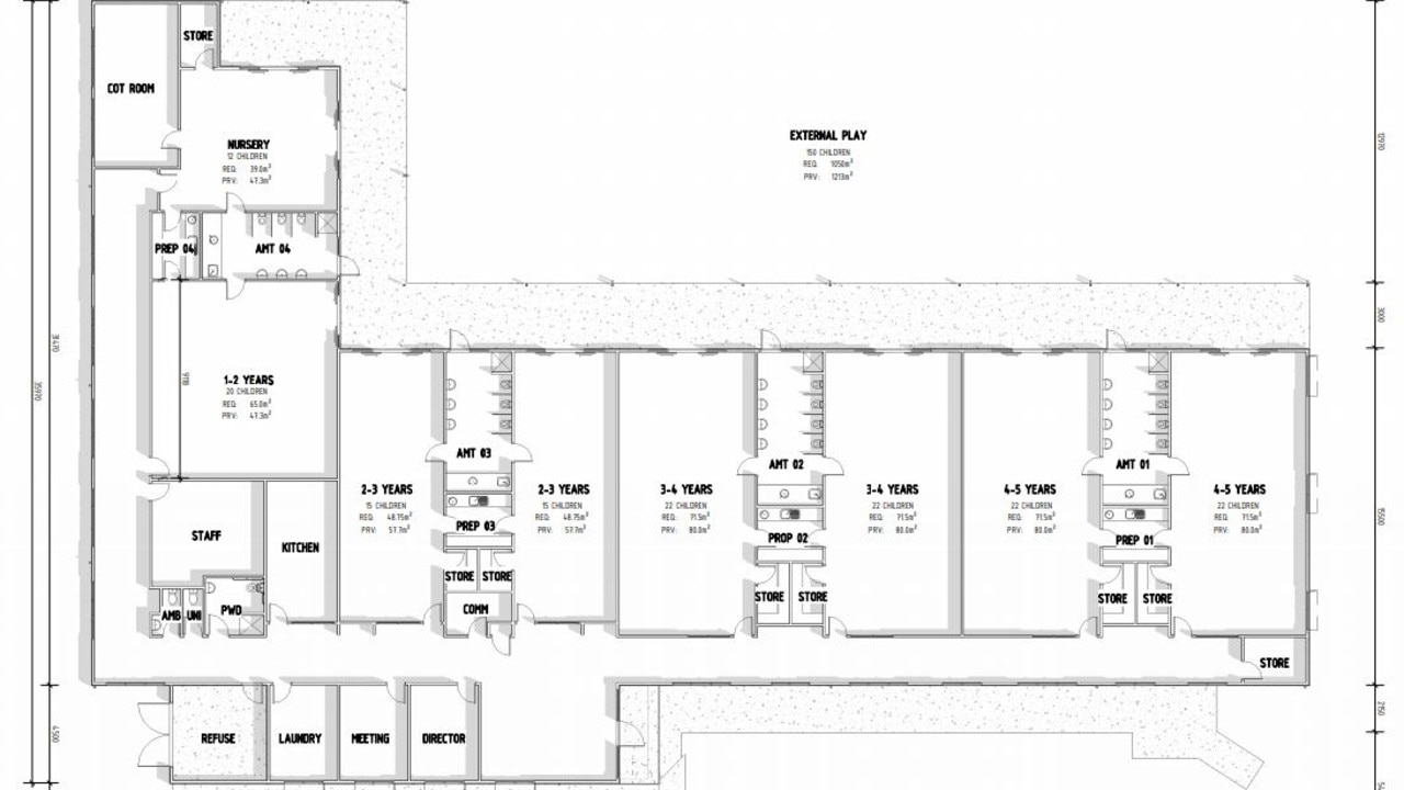 Plans for the child care centre.