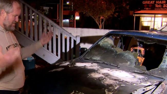 The home was saved but Mr McBride and other housemates and residents on Stanley St were left wondering how it happened. Photo: 9 News