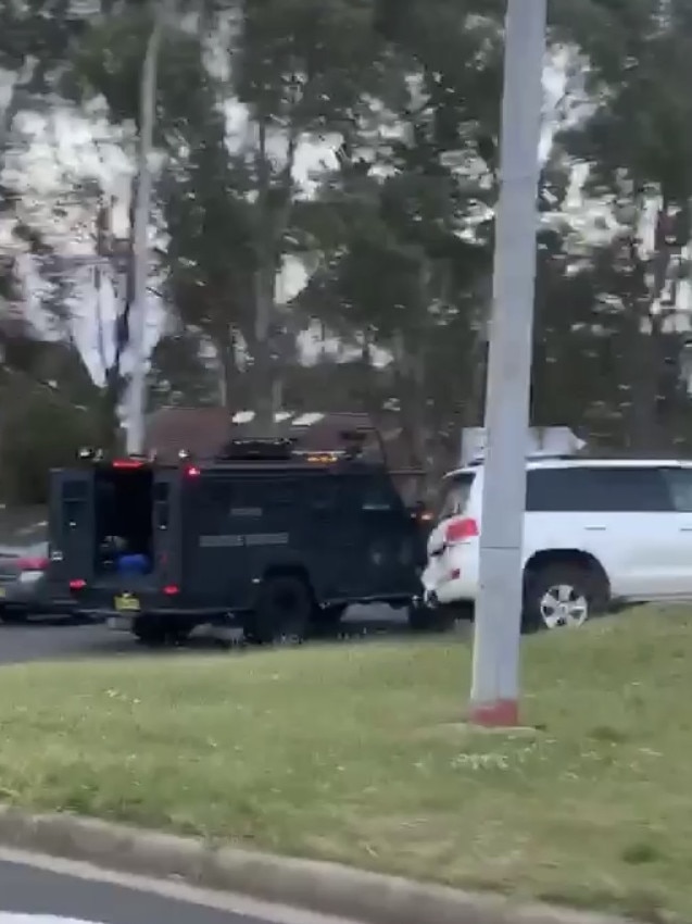 Tactical Response police arrive at the scene. Pic: supplied.