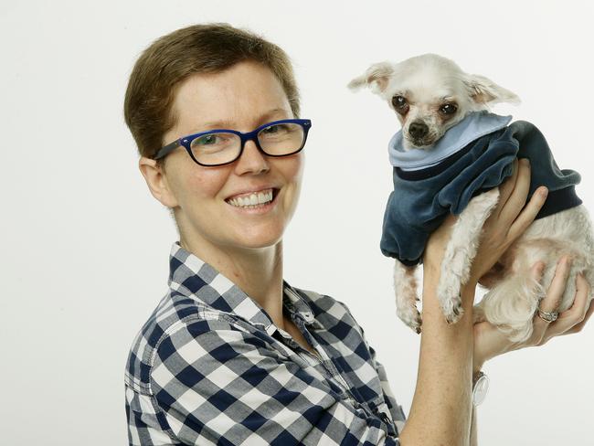 News Local vet columnist Anne Fawcett with her dog Phil. Picture: John Appleyard