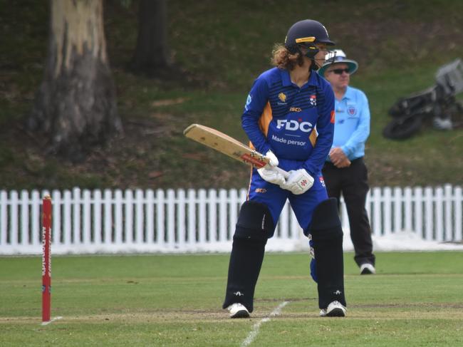 Archie O'Hara at the crease. Picture: Sean Teuma